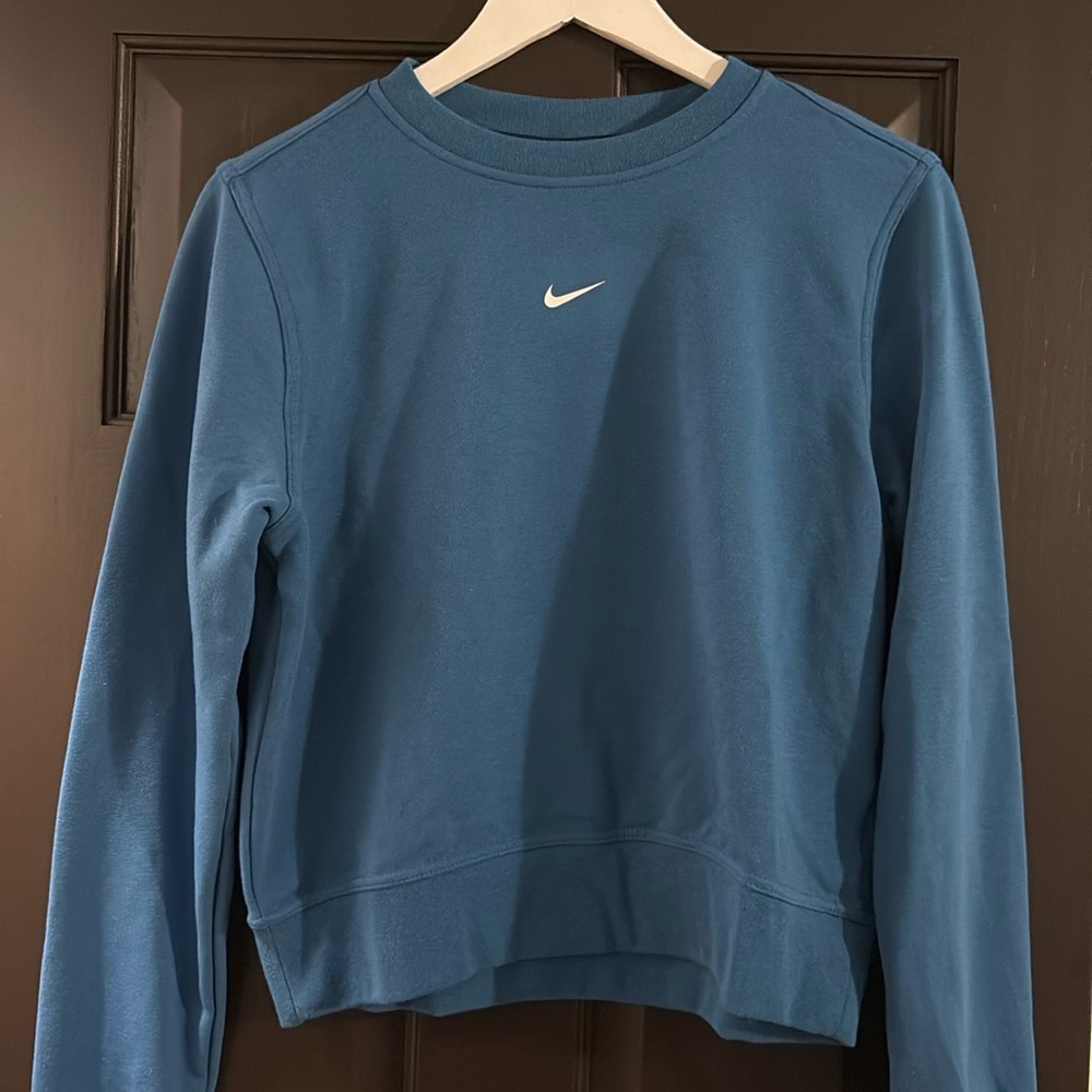 Nike, blue, size small, women’s “dri-fit” crewneck